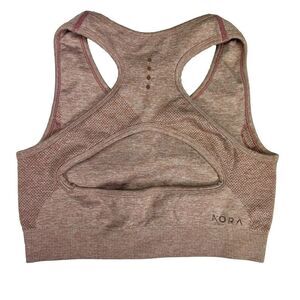 Kora Sports Bra Pink Medium Racerback Seamless Athleisure Performance Workout